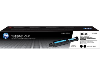 HP 103AD Black Neverst. Laser, dvojbalení, W1103AD