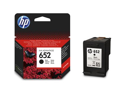 HP 652 černá ink kazeta, F6V25AE
