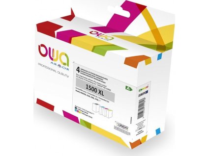 OWA ARMOR ink kompatibilní s Canon PGI1500XL, 4-pack (CMYK), 35ml/3x12ml/1200p/3x1030p