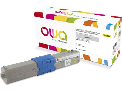 OWA Armor toner kompatibilní s OKI 44469722, 5000st, žlutá/yellow