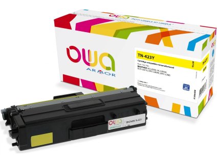 OWA Armor toner kompatibilní s Brother TN-423Y, 4000st, žlutá/yellow
