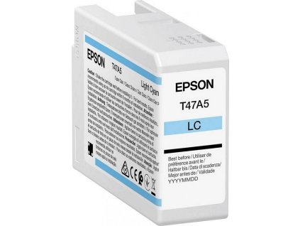 Epson inkoustová náplň/ C13T47A500/ Singlepack Light Cyan/ UltraChrome
