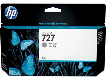 HP cartridge B3P24A (727) šedá pro DesignJet - 130ml