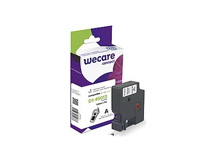 WECARE ARMOR páska kompatibilní s DYMO S0720530,Black/White,12mm*7m