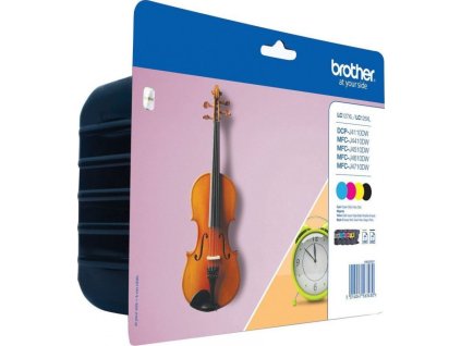 BROTHER inkoustová náplň LC-127XLVALBP/ multipack/ Černá + tři barvy