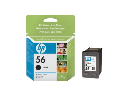 HP no. 56 - černá ink. kazeta, C6656AE