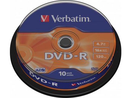 VERBATIM DVD-R 4,7GB/ 16x/ 10pack/ spindle