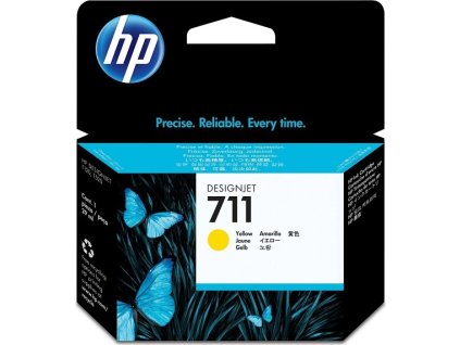 HP inkoustová kazeta 711 žlutá CZ132A originál