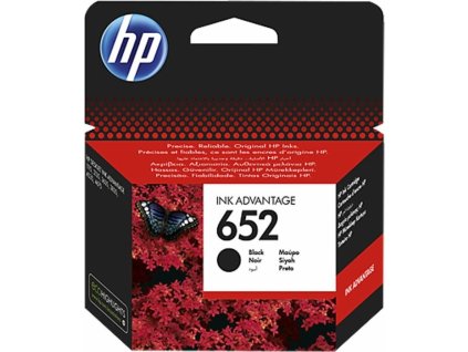 HP (652) F6V25AE - ink. náplň černá pro HP DeskJet Ink Advantage 1115, 2135, 3635, 3835, 4535, 4675 / cca. 360 stran
