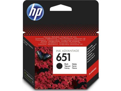 HP inkoustová kazeta 651 černá C2P10AE originál
