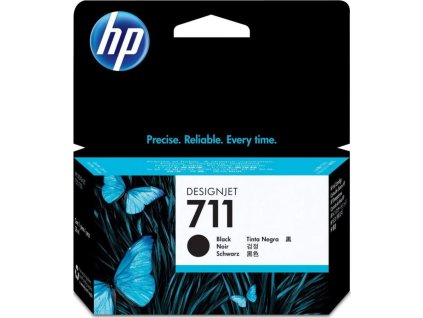HP inkoustová kazeta 711 černá CZ129A originál