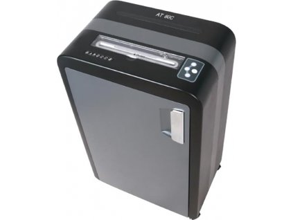 AT skartovač AT-60C/ řez 3,8x40 mm/ prac. šíře 230 mm/ kapacita 25 listů/ objem koše 35 l/ stupeň utajení P4/ šedo-černý