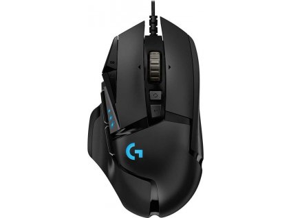 Logitech myš Gaming G502 High Performance / optická / 11 tlačítek / 16000dpi - černá