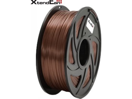 XtendLAN PLA filament 1,75mm lesklý měděné barvy 1kg