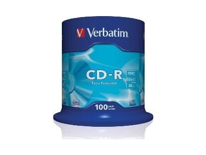 VERBATIM CD-R80 700MB/ 52x/ Extra Protection/ 100pack/ spindle