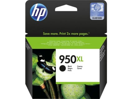 HP (950XL) inkoustová kazeta černá, CN045AE originál