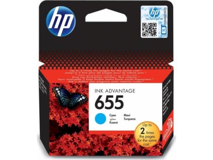 HP inkoustová kazeta 655 azurová CZ110AE originál