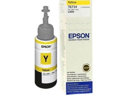 Epson inkoustová náplň/ C13T67344A/ FOTO L800/ 70ml/ Žlutá