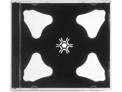 COVER IT box jewel + tray/ plastový obal na 2 CD/ 10mm/ černý/ 10pack
