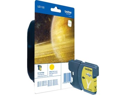 BROTHER inkoustová náplň LC-1100Y/ Žlutá