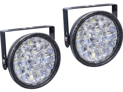 Světla denního svícení kulatá 18 LED/12V