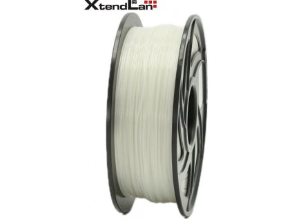 XtendLAN PLA filament 1,75mm průhledný bílý/natural 1kg
