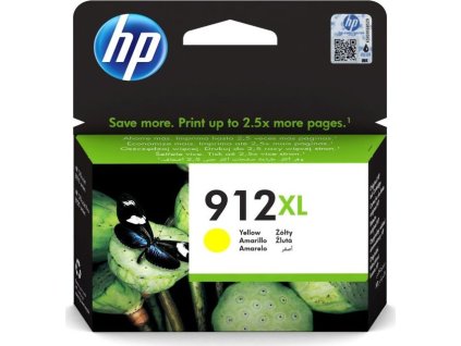 HP cartridge 912XL (yellow, 825str.) pro HP OfficeJet 8013, HP OfficeJet Pro 8023