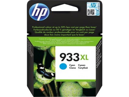 HP inkoustová kazeta 933XL azurová CN054AE originál