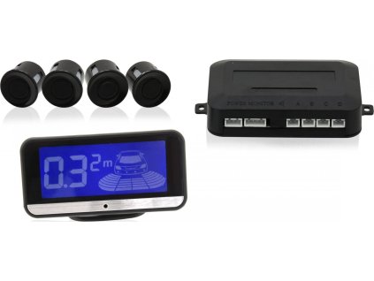 Parkovací asistent 4 senzory, LCD display
