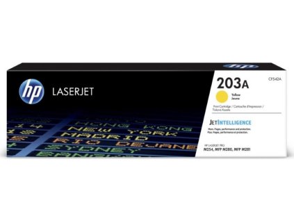 HP 203A Yellow Original LJ Toner Cartridge, CF542A