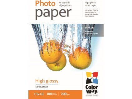 COLORWAY fotopapír/ high glossy 200g/m2, 13x18 / 100 kusů