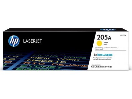 HP 205A Yellow Original LJ Toner Cartridge, CF532A