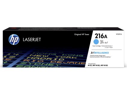 HP toner 216A (azurový, 850str) pro HP Color LaserJet Pro MFP M182/ M183