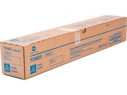 Konica Minolta originální toner TN221C, azurový, 21000str., A8K3450, Konica Minolta Bizhub C227, C287