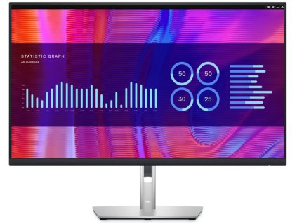 DELL P3223DE Professional/ 32" LED/ 16:9/ 2560x1440/ 1000:1/ 5ms/ IPS/ DP/ HDMI/ USB-C/ 4x USB/ RJ45/ 3Y Basic on-site