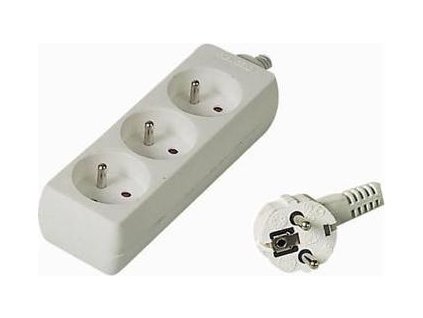 Prodlužovací přívod 230V, 10m, 3 zásuvky