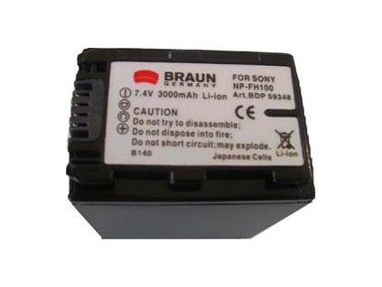 Braun akumulátor SONY NP-FH90, FH100, 3000mAh