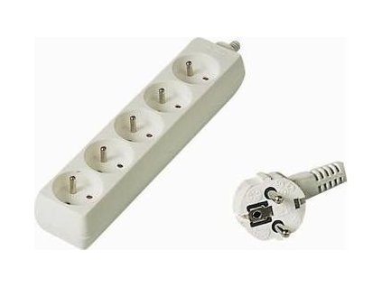 Prodlužovací přívod 230V, 7m, 5 zásuvek