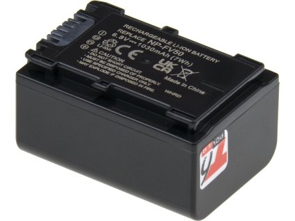 Baterie T6 Power Sony NP-FV50, NP-FV30, 1030mAh, 7Wh, šedá