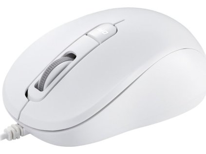 ASUS MU101C/Kancelářská/Optická/3 200 DPI/Drátová USB/Bílá