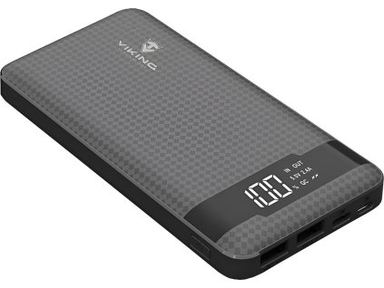 VIKING POWER BANK PN-961PD QC3.0 10000mah, QUICK CHARGE 3.0, Černá