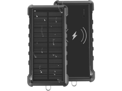 Solární powerbanka VIKING W24W 24000mAh, QC3.0, bezdrátové nabíjení