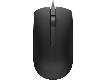 Dell MS116/Kancelářská/Optická/1 000 DPI/Drátová USB/Černá