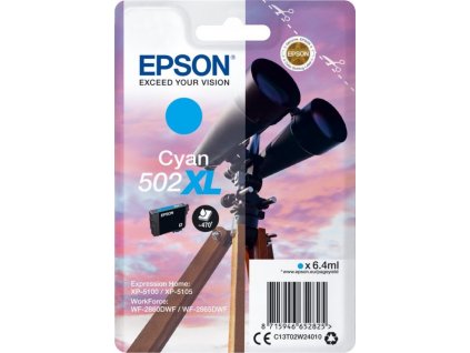 Epson inkoustová náplň/ C13T02W24010/ 502XL/ Expression Home XP-5100/ azurová