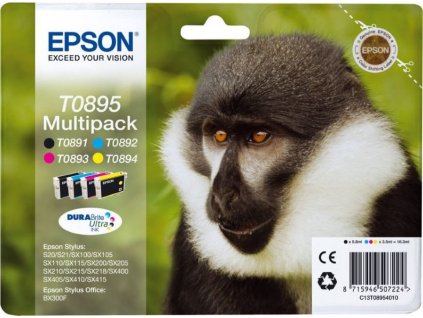 Epson inkoustové náplňě - MULTIPACK/ C13T08954010/ S20/ SX100/ SX200/ SX400/ 4 barvy