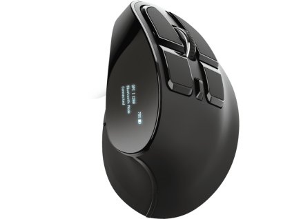 TRUST VOXX/Vertikální/Optická/Pro praváky/2 400 DPI/Bezdrátová USB/Černá