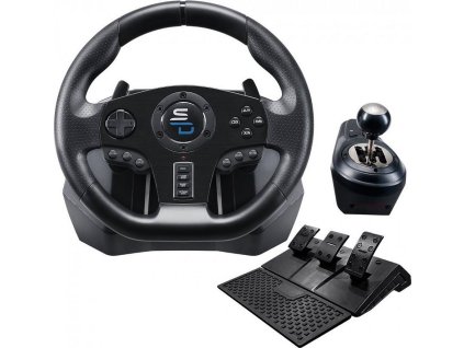 POŠKOZENÝ OBAL - ROZBALENÉ - SUPERDRIVE Sada volantu, pedálů a řadící páky GS850-X/ PS4/ Xbox One/ Xbox Series X/S