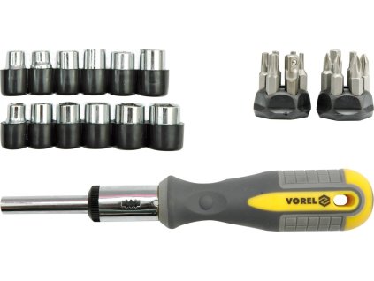 Šroubovák ráčnový s příslušenstvím 29 ks