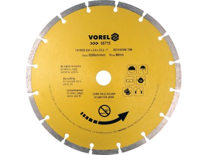 Kotouč řezný diamantový 230 x 22,2 x 2,4 mm segmentový