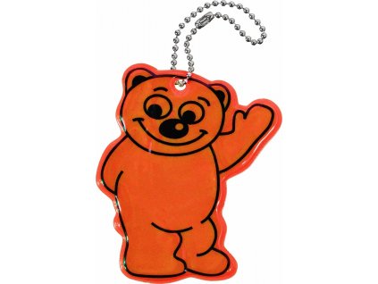 Přívěšek reflexní BEAR - oranžový